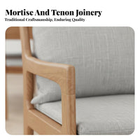 Upholstered Armchair Nordic Design Dining Chair Minimalist Aesthetic With Armrests for Adults, Restaurant, Home Office