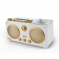 Retro Radio Tissue Box Cover Creative Retro Radio Organizer Space-Saving
