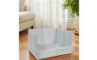 Portable Foldable Pet Litter Box Soft-Sided Collapsible Litter Box Easy to Clean Cat Toilet Sturdy for Camping