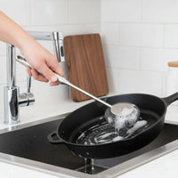 Long Handle Pot Brush Heavy Duty Kitchen Cleaning Hand Protector Design