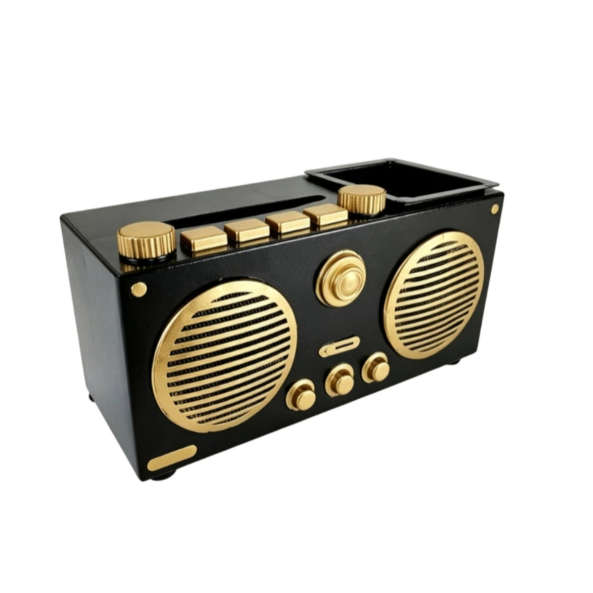 Retro Radio Tissue Box Cover Creative Retro Radio Organizer Space-Saving