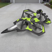 RC Fighter Jet with Wireless Controller Aerodynamic Toy Trick for Beginners