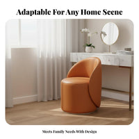 Upholstered Low-Back Swivel Stool Modern Design Household Furniture for Women