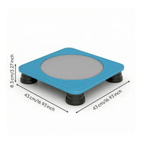 Square Trampolines Low-Profile Rebounder Quiet Jumping Toy for Kids, Young Children, Playroom, Apartment, Home Gym