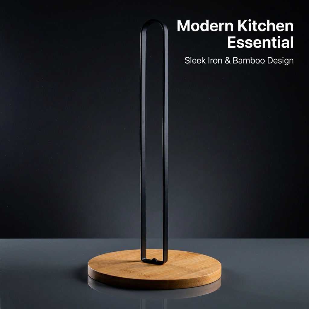 Paper Towel Holder Premium, Standing Paper Towel Holder, Modern Minimalist Paper Towel Holder, Kitchen Counter Paper Towel Holder