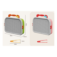 Fungus Nail Puzzle Fine Motor Fungus Nail Pegboard Peg Puzzle with Storage Case Portable Button Art Toy with Pattern Cards