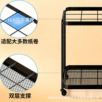 Mobile Storage Cart with Wheels for Blueprints