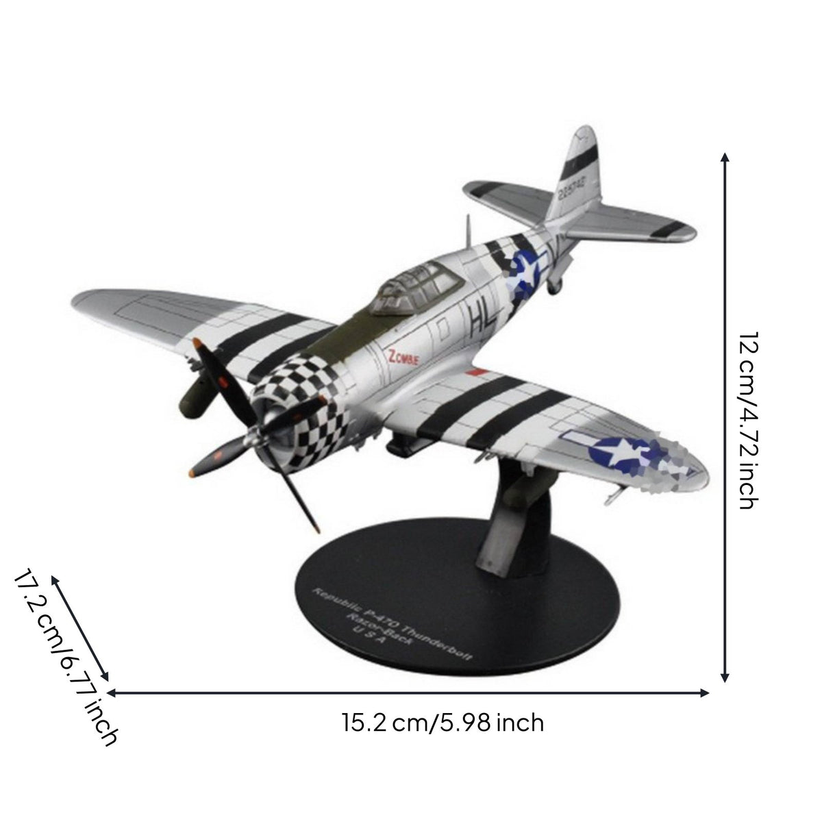 Display Plane Model Painted Feature Metal Airplane Model Collectible
