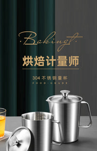 304 Stainless Steel Measuring Cup 1000ml with Scale for Baking Kitchen