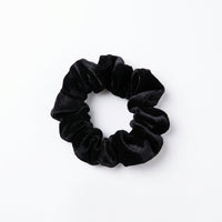 Velvet Scrunchies for Women and Teens, Black Scrunchie Set, High Elastic Ponytail Holders for Bun, Soft Ties, No Damage Accessories