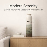 Hand-painted Ceramic Vase, Zen Style