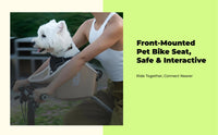 Padded bike basket for small dogs