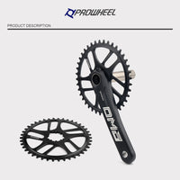 PROWHEEL浩盟正负齿一体三钉直装式中锁盘片3mmX9XO XX132T40牙盘