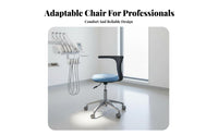 Adjustable Rolling Seat with spine assistance Easy to Clean Medical Stool Sturdy Duty