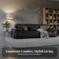 Straight 3-Person Couch Modern Design Sofa abrasion Resistant Living Room Furniture for Homeowners, Families, Small Spaces, Lounge Area, Movie evenings