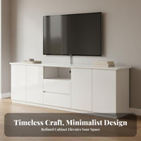 TV Stand with Storage Large Capacity TV Stand Cabinet Nordic Design Modern Entertainment Center for Bedroom