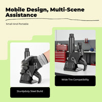 Air-powered portable tire changer