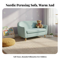Child-Sized Armchair Easy to Clean Miniature Upholstered Armchair for Toddlers
