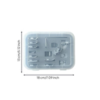 16 Pieces Presser Feet Set with Storage Case Compact for Beginners
