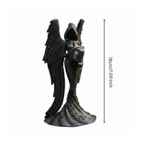 Resin Figurine Handmade Hooded Angel Sculpture Gift Box Prepared Home Decor for Shelf