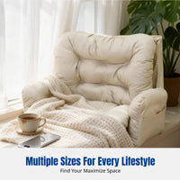 Ergonomic Floor Mat Lazy Sofa Bed, Foldable, Double, Large, Breathable Innovative Fabric, Modern Design, Bedroom