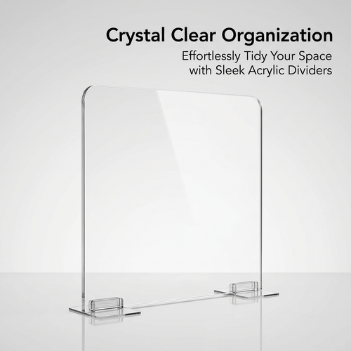 Clear Acrylic Shelf Dividers, Shelf Separators for Closet Organization, Wardrobe Dividers for Bedroo - Image 2