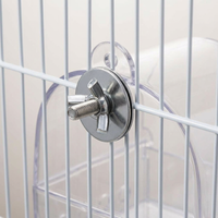 Bird Bath Tub for Cage, Transparent Bird Bath Drawer, Spacious Bird Bath Cage, Pet Bird Bath Box, Ha - Image 5