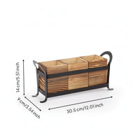Cutlery Holder with Handle 3-Compartment Utensil Holder with Handles Space