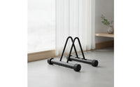 Cylindrical Bike Stand with Adjustable Slider Indoor Bike Stand with Rubber Feet Freestanding Stable for Cyclists, Riders, Garage, Apartment