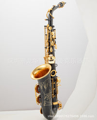 OEM AS-82Z Eb Alto Saxophone, Brass, Black Nickel Gold Finish, with Hard Case