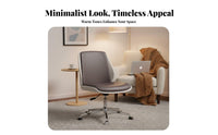 Armless Rolling Computer Chair Ergonomic Backrest for Bedroom, Students, Adults