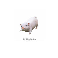 5 Pieces Pig Figurine Realistic Resin Pig Statue Outdoor-Friendly