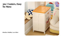 Foldable Wheeled Storage container two-way entry Compressible Wheeled Chest Easy Assembly