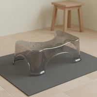 Toilet Step Stool Easy to Clean Anti-Slip Toilet Stool Curved Design Lavatory Aid for Kids