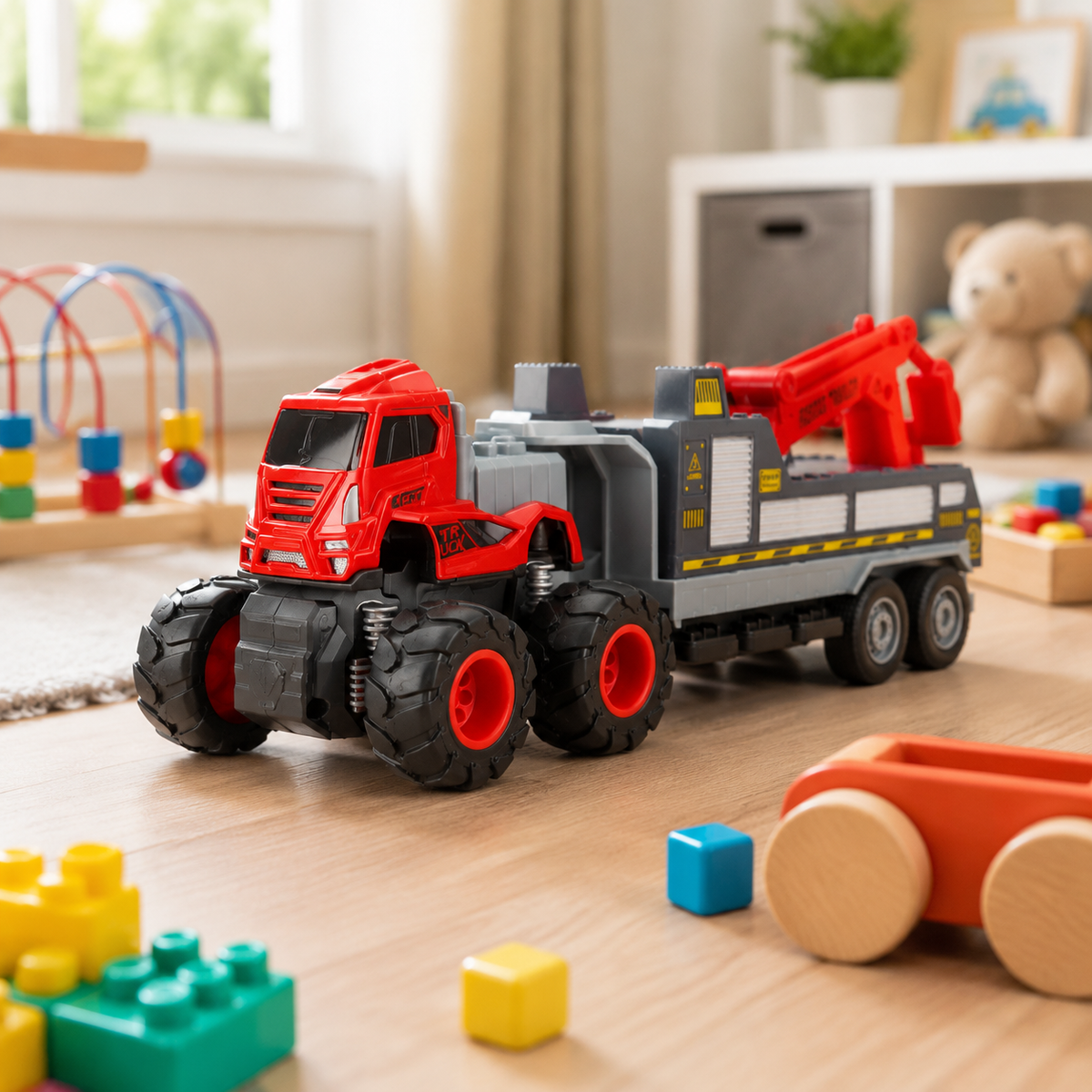 Tomica 1:43 Trailer Toy Alloy Mini Car Construction Vehicle Model 26.5cm Kids Birthday Gift