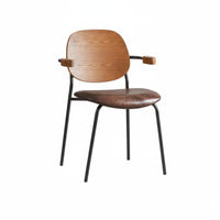 Table-Hooking Seat Modern Minimalist Contemporary Dining Chair Hangable Design Antiscrape Armrest Pads for Restaurant Owners