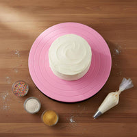 Effortless 360° Rotation Cake Decorating Turntable Stable Base Rotating Cake Turntable Food-Grade Material Kitchenware Multi-Functional for Beginners