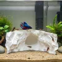 Aquarium Fish Tank Decor Hiding Cave for Small Fish and Shrimp