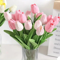 Artificial Tulip Bouquet for Wedding Living Room Decoration (10 pcs)