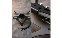 Motorcycle Rear Guard Remover Tail Tidy Bracket Plug-and-Play Number Plate Bracket with Black Metal Motorcycle Number Plate Bracket
