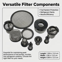 304 Stainless Filter Mesh Screen Cap, Oil Nozzle for Automotive Mechanics, Industrial Filtration System