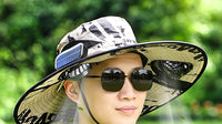 Multifunctional Large-Brim Solar Fan Hat with Detachable and Foldable Design