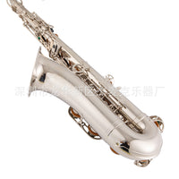 Bb Tenor Saxophone, Brass, Nickel Plated Finish, for Beginners