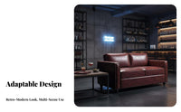 Double Sofa Booth with Table Retro Design Cafe Seating Long-Lasting Construction Space-Saving Design for Restaurants, Cafes