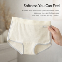 Womens Underwear Boy Shorts with Lining, Ladies Breathable Boyshorts for Daily Wear, Anti Chafing Coverage