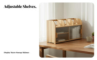 Multi-Compartment Desk Shelf Tiered Design Desktop Organizer space-efficient Size