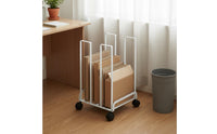 Metal Carton Organizer Trolley With Wheels Rolling Cart Heavy Duty for Warehouse