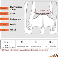 跨境新品训犬师围裙户外宠物多功能腰包防水防抓训犬专业用品