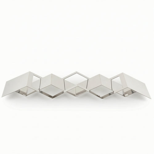 Tray with Diamond Frame Geometric Abstract Tray Low-Profile for Tabletop, Living Room