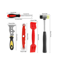 5 Pieces Door and Window Tool Combo Heavy Duty Hammer for Home Improvement